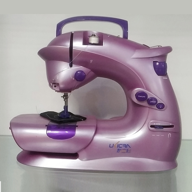 友立佳603缝纫机家用电动多功能吃厚台式锁边脚踏电动缝纫机