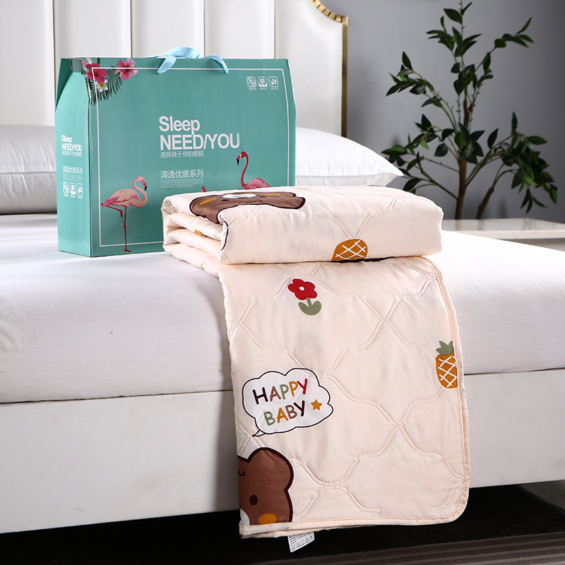 [Summer Quilt] Gift Quilt Air Conditioner Opening Event Gift Box Single Double 100% Pure Cotton Thin Duvet Core Factory Wholesale