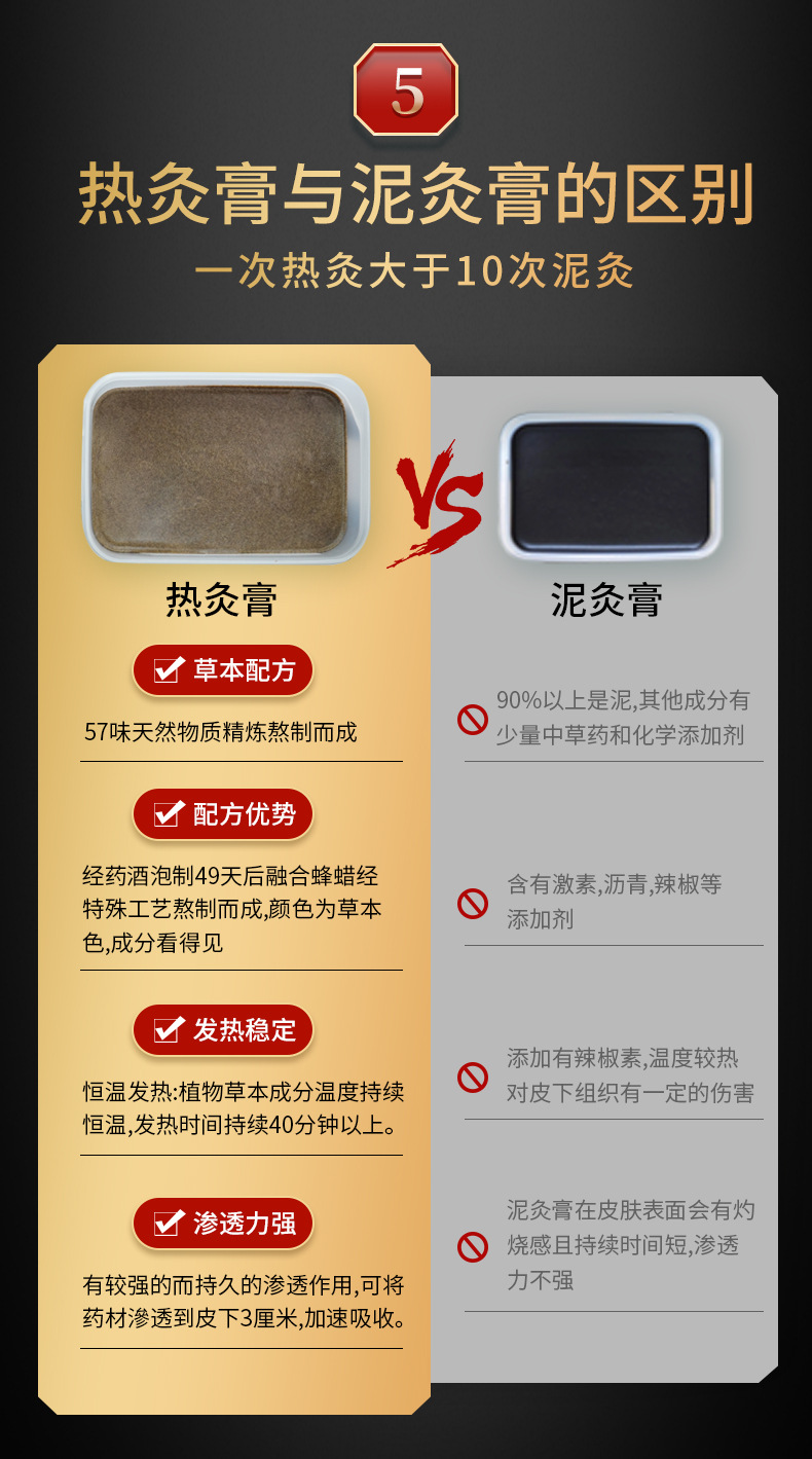 热灸膏厂家 美容院草本泥灸热敷蜡疗全身理疗保健膏艾草贴墨灸膏