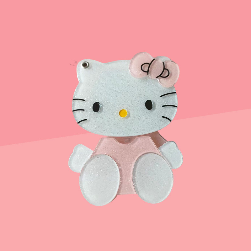 kt猫卡通镜子kt卡通镜子手机套ins化妆镜随身便携隐形学生手机壳