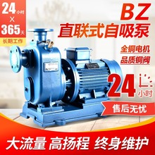 BZ直联自吸泵380v三相工业柴油机卧式离心泵管道泵农用大流量铸铁