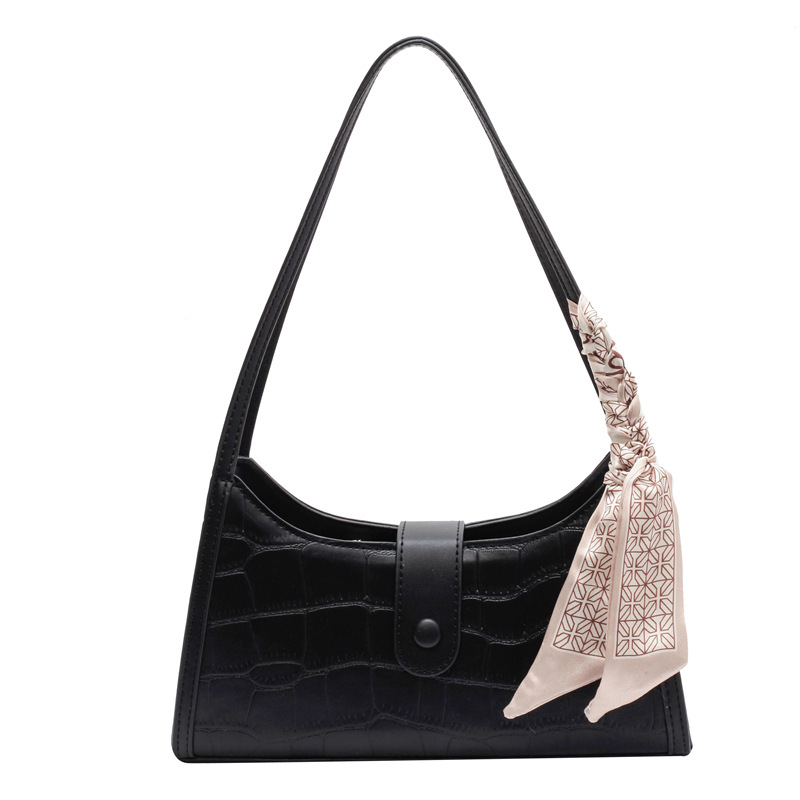 Advanced Texture Bag 2022 New Fashion Retro Shoulder Bag Niche Underarm Bag Women's Bag Stone Pattern Messenger Bag