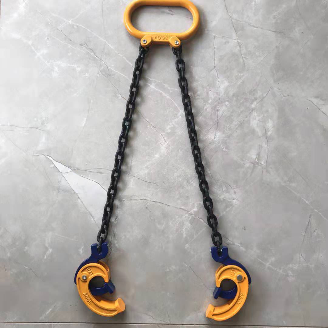 油桶吊钩夹子叉车鹰嘴双链四钩夹具吊钳起重吊具装卸油桶工具桶夹