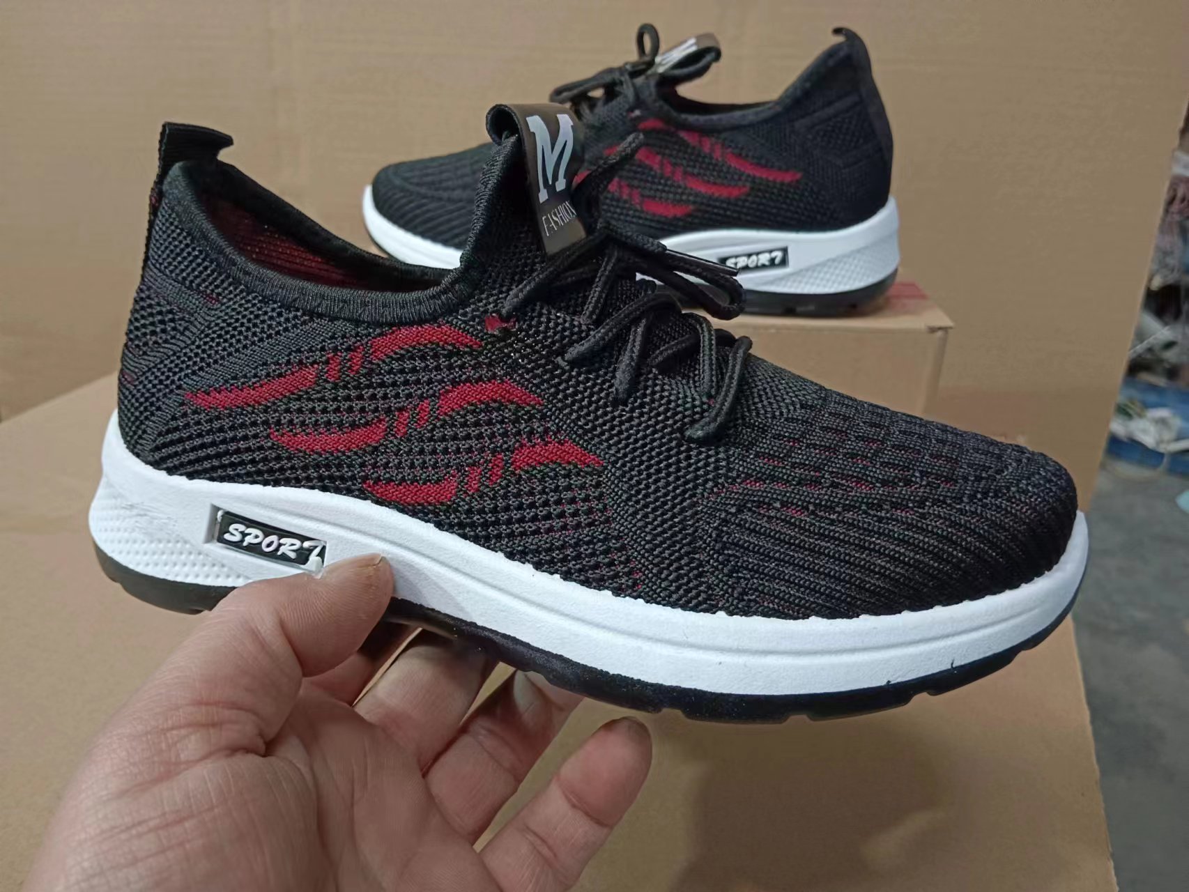 Women's Shoes Spring 2023 New Sports Casual Shoes Versatile Flying Woven Breathable Shoes Women's Running Shoes Fashionable Foreign Trade