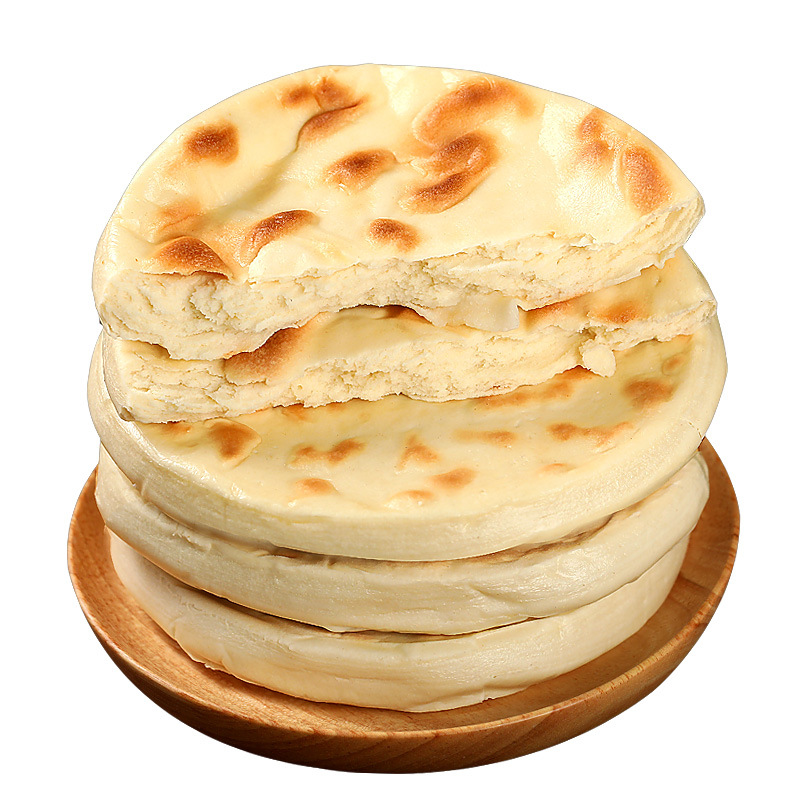 肉夹馍饼胚白吉馍饼陕西特产西安早餐食品小吃饼子百吉饼