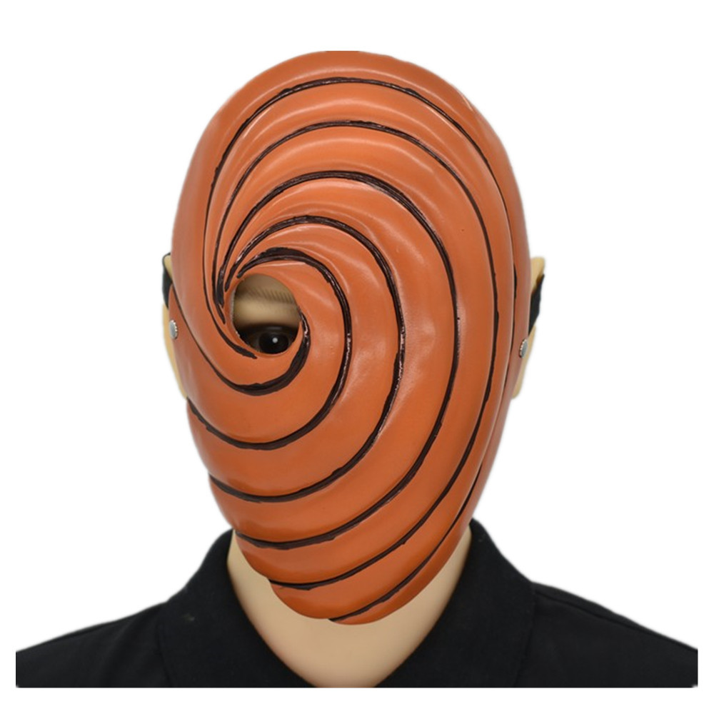 新火影忍者面具宇智波带土阿飞面具斑晓面具乳胶头套cosplaymask