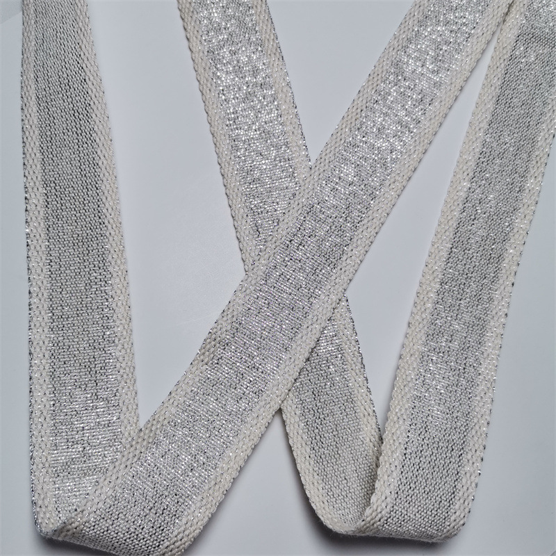 【源头工厂】金银线松紧带裤头带腰带金葱弹力带间色带尼龙氨纶带