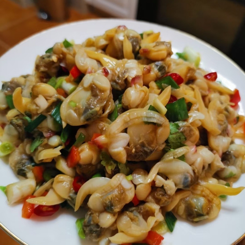 辽宁丹东东港原汁大黄蚬子肉个大无沙蛤蜊花肉熟冻原浆黄蚬肉凉拌