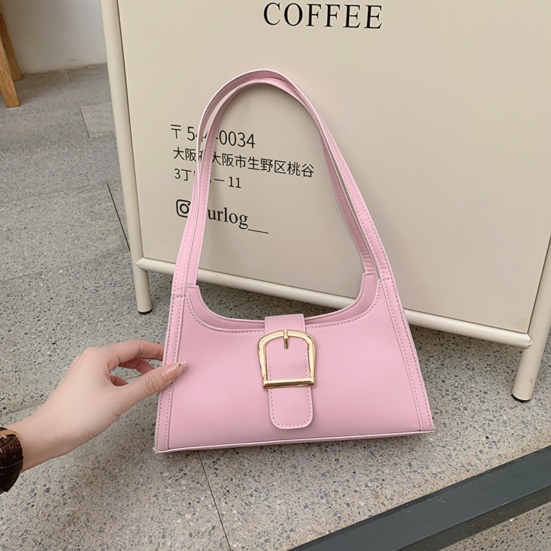 Fashion Simple Underarm Bag Casual Trend Shoulder Bag 2023 Summer New Bag Women's Solid Color Hand Bag Women's Bag