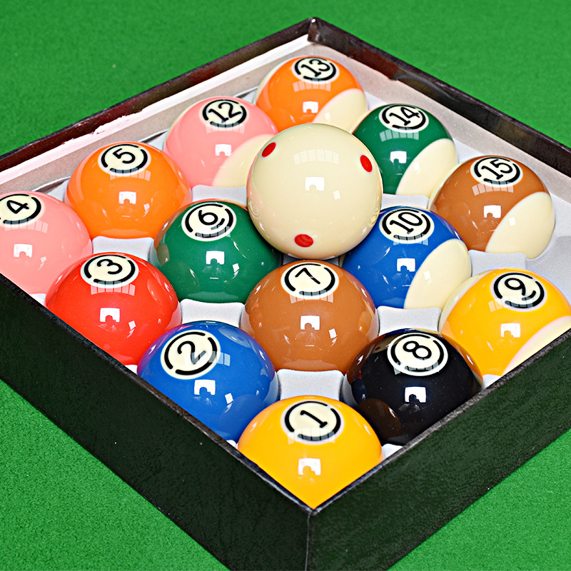 艳美雅黑金刚tv水晶球黑八台球子57.