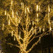 LED流星雨灯户外工程亮化装饰景区装饰挂树彩管装饰灯庭院装饰灯
