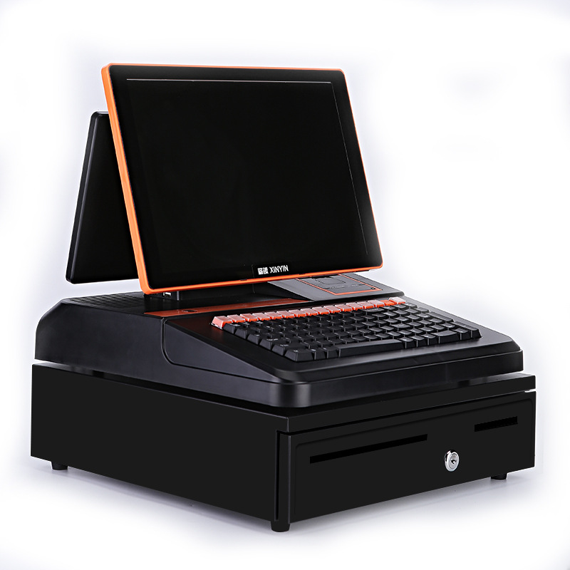 薪银超市收银机一体机扫码收款机商超便利店水果生鲜店收银机系统