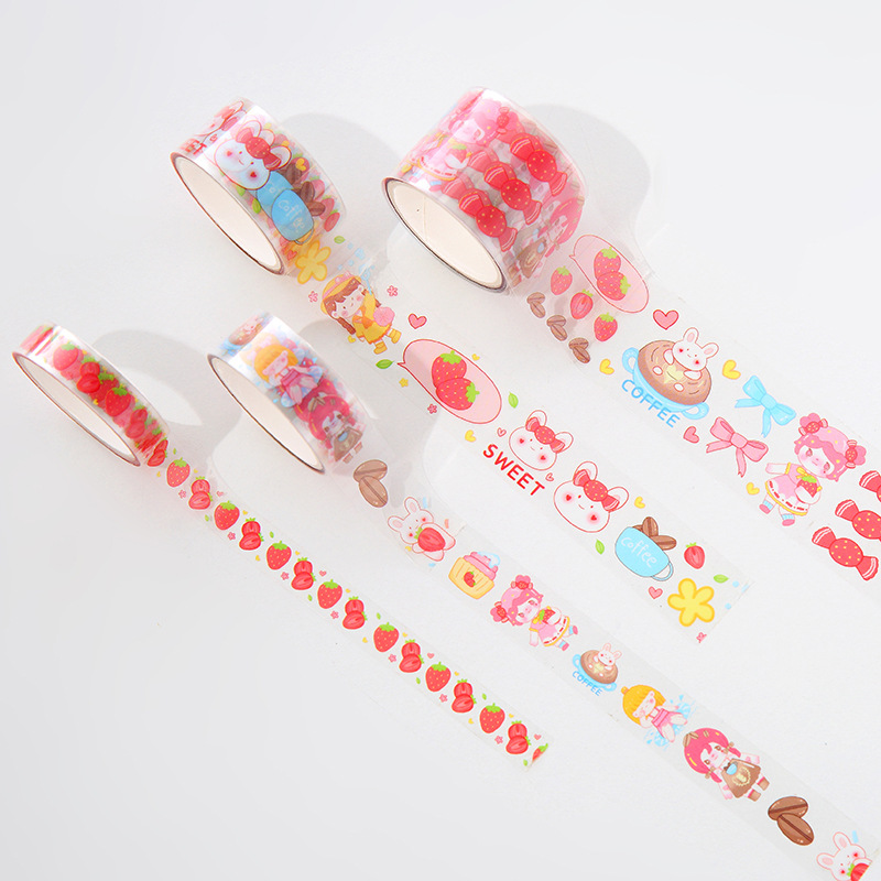 Gilding Hand Account Set DIY Transparent Stickers PVC Creative Decorative Stickers Set Boxed Student Tape