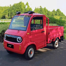 电动四轮车家用代步小型货车油电单排皮卡山区成人电瓶新能源汽车
