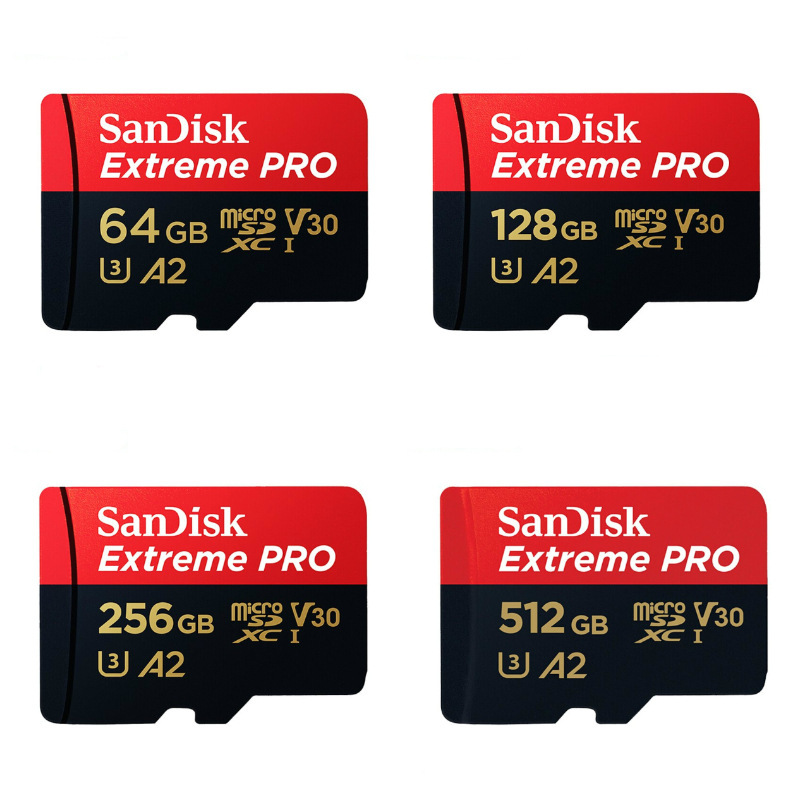 闪迪tf卡32g64g 128g256g高速无人机航拍运动相机内存卡v30u3适用