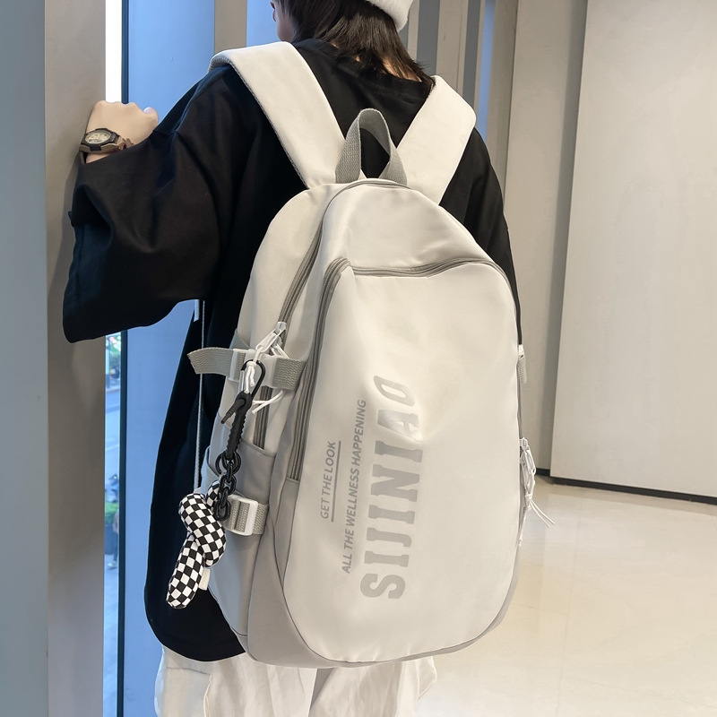 New Schoolbag Female High School Student Japanese Style Simple Large Capacity Backpack Male Junior High School College Students All-Match Computer Backpack