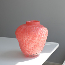 创意设计草莓花瓶玻璃花器电视柜装饰品水培鲜花插花花瓶家居摆件