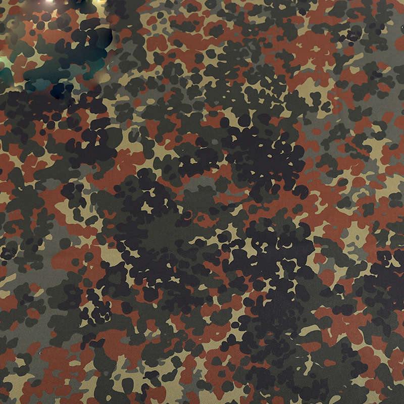 批发防泼水涤棉混纺斑点厚纱卡迷彩布面料数码迷彩布