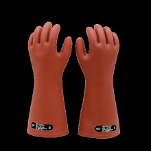 双安10KV橡胶绝缘手套最大使用电压3KV 1级(手型)防触电手套 均码