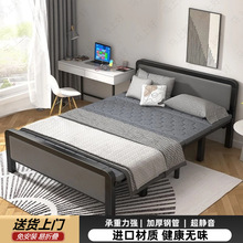 折叠床加厚加固家用双人床单人简易午休铁床出租房成人经济硬板床