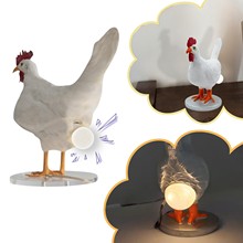2023新品复活节公鸡灯树脂工艺品灯泡鸡装饰节日气氛公鸡雕像发光