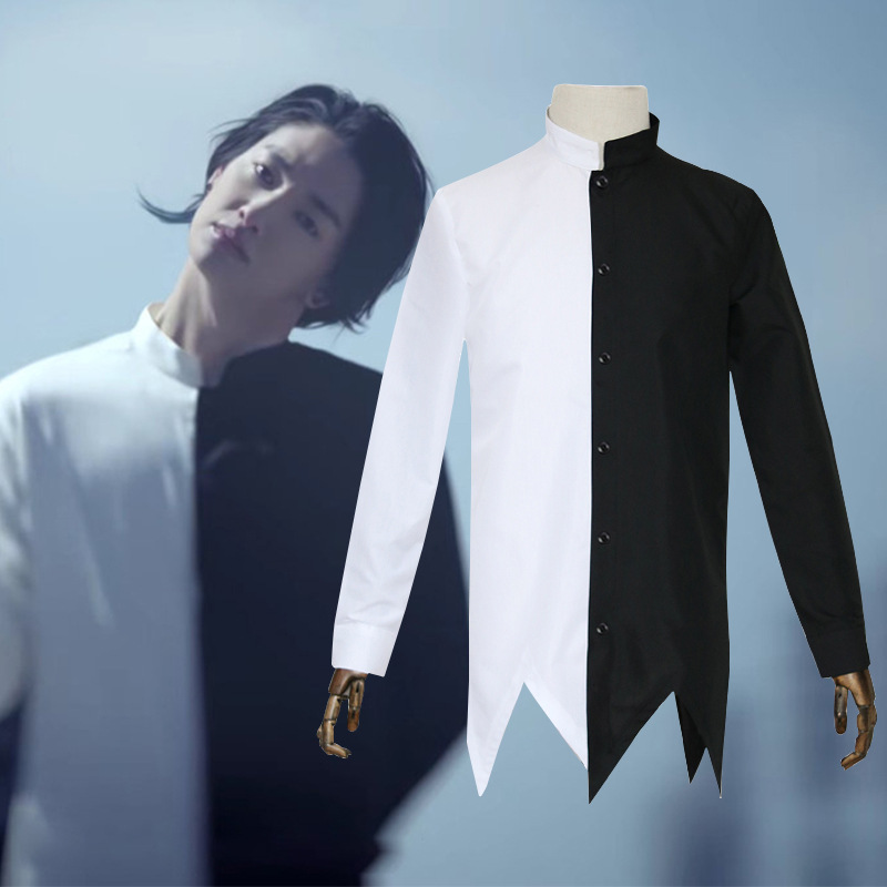 源之漫托雷基亚雾崎万圣节变装服饰黑白cos服play上衣现货