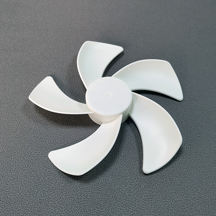 桌面风扇台式风扇扇叶156mm6寸5叶乳白色磨砂pp塑料无刷风扇叶