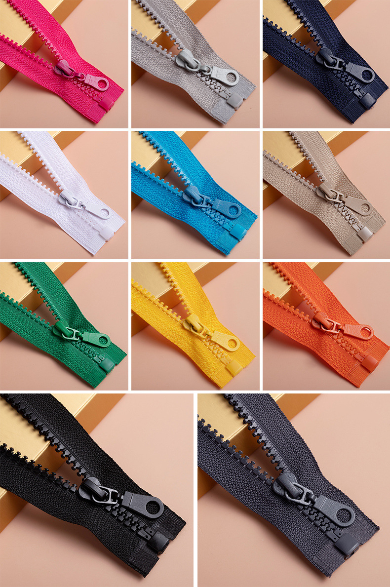 批发羽绒服专用5号树脂拉链修换儿童外套衣服拉链条拉锁拉链头配
