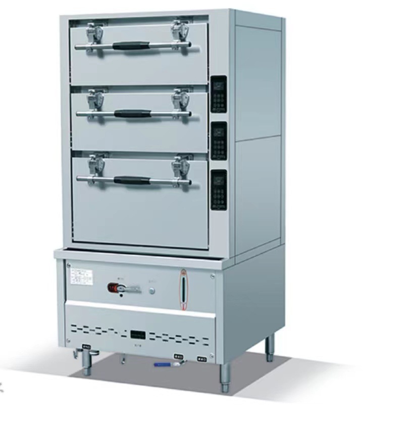 闽厨商用海鲜蒸柜大型燃气蒸箱三门电热蒸箱智能蒸菜柜酒店炖汤柜