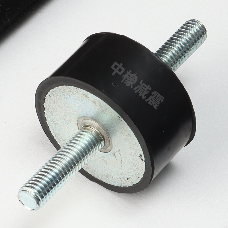 橡胶减震垫双头外丝橡胶减震器减震圆柱橡胶机脚水泵橡胶减震器座-阿