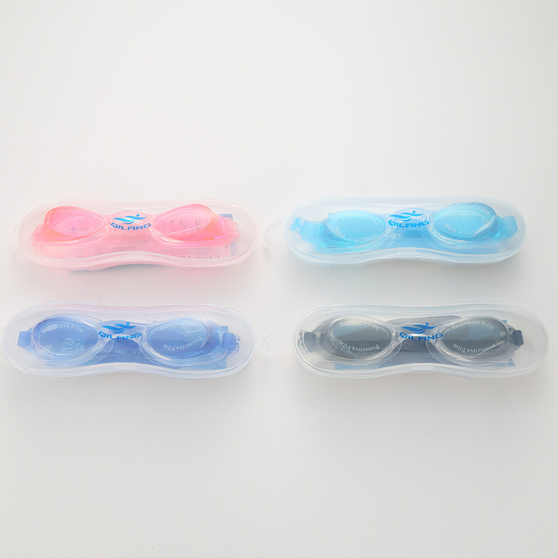 Popular Boxed Swimming Goggles Adult and Children Teenagers Men and Women Waterproof Plain Transparent HD Swimming Glasses Wholesale
