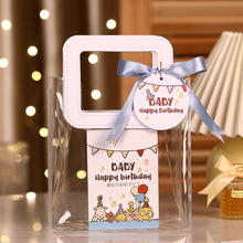 幼儿园生日会礼品袋子透明空盒子提伴礼物儿童小朋友礼袋食