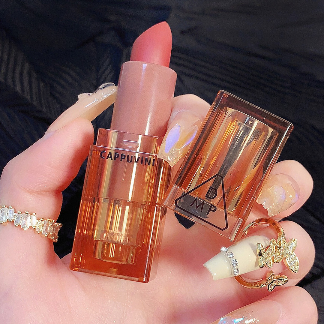 卡泡维妮cp67暮色口红丝绒哑光不易沾杯琥珀管透明壳显白单支套装