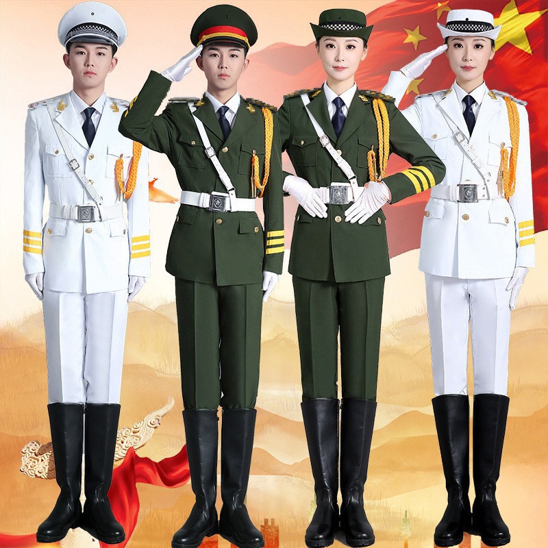 秋季学生升旗手国旗班三军仪仗队服装礼服套装鼓乐队演出服男女款
