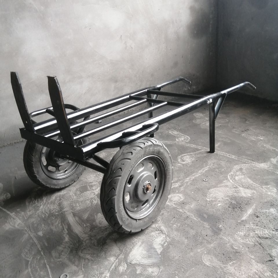 千斤老虎车两轮手推车搬运车载重王拖车平板拉货车手拉车小推车