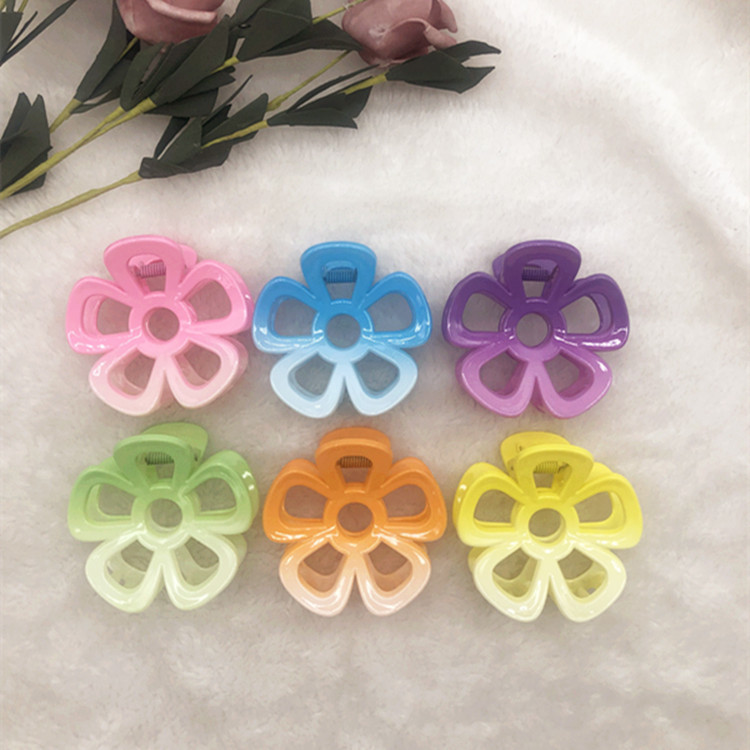 2022 Popular Manufacturers Rose Two-Tone Bright Color Simple Internet Hot Temperament Crab Clamp Hair Clip for Bath