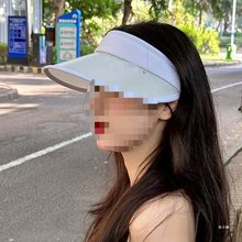 赵露思同款防晒帽子女夏季防紫外线遮阳帽户外遮脸骑车空顶太阳帽