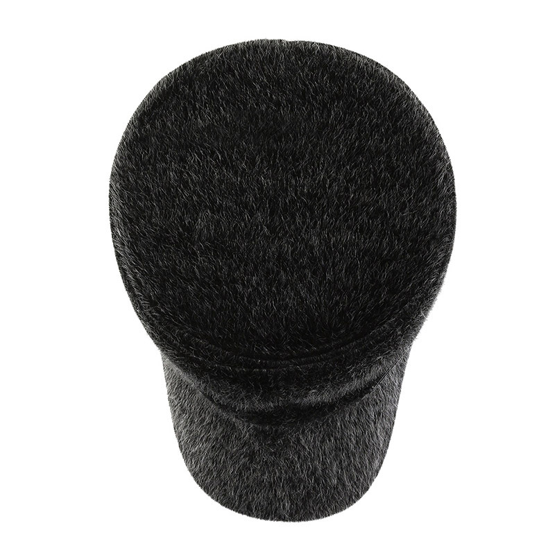 Winter Thickened Cold Protection Ear Protection Cotton-Padded Cap Mink-like Middle-Aged and Elderly Men's Dad Grandpa Cycling Warm Flat-Top Hat