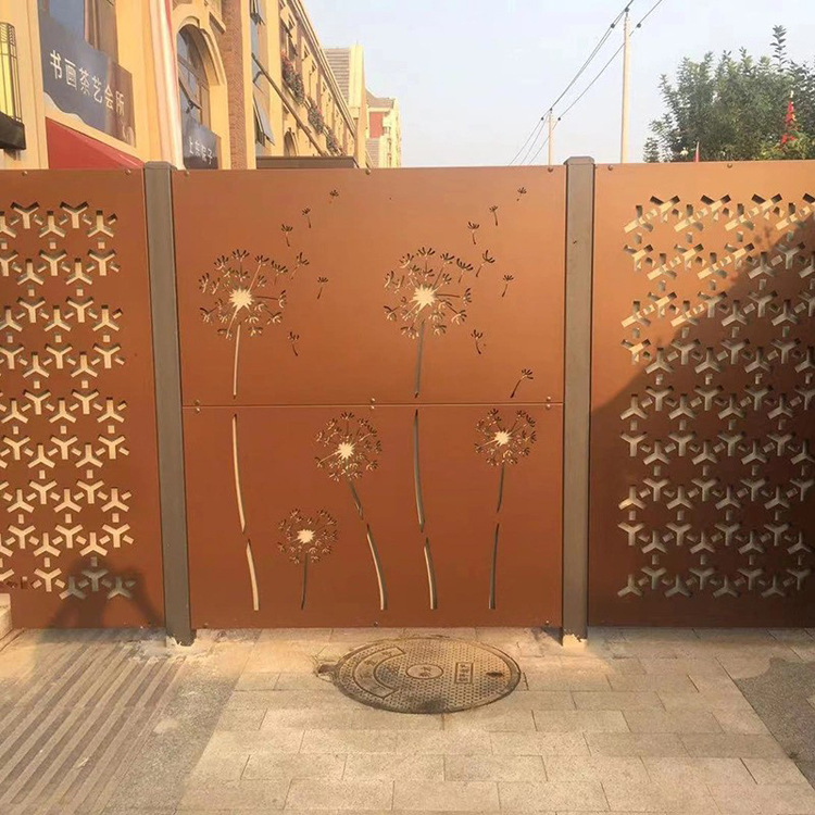 激光切割门庭院门 别墅庭院平开大门防盗门 双开对开花园围墙大门