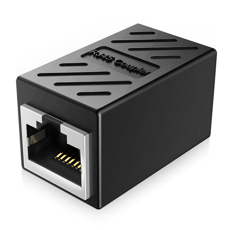 网线对接头rj45网络直通头宽带网线转接口水晶头延长连接器双通头