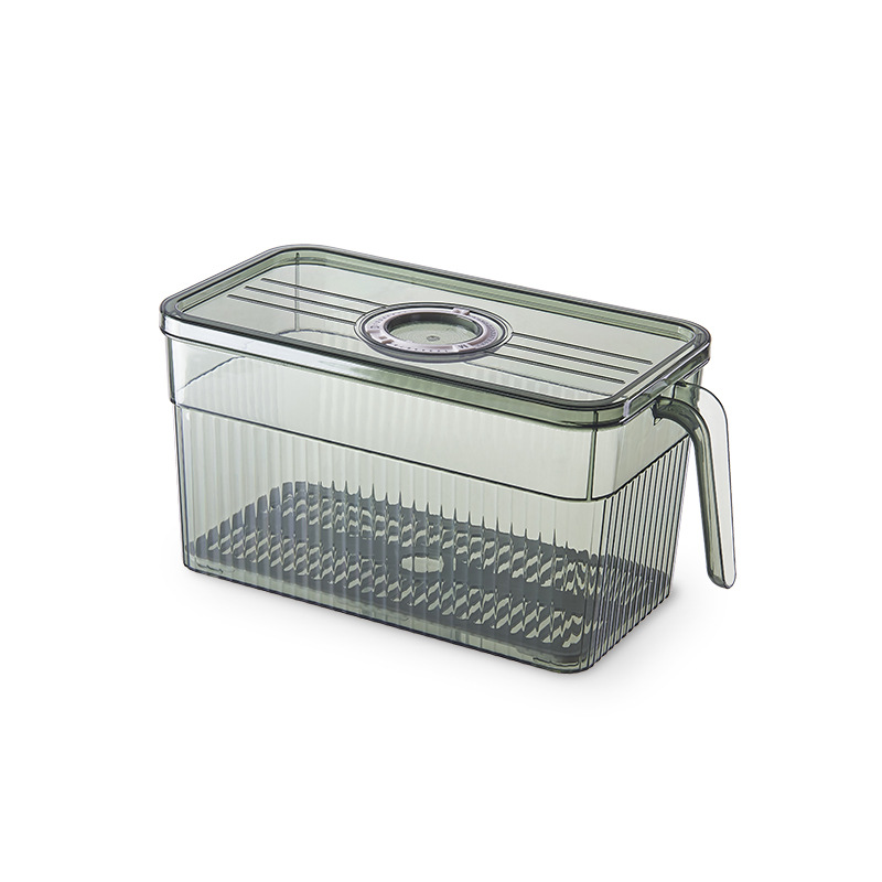 Kitchen Refrigerator Special Storage Box Pet Crisper with Handle Food Grade Organize Fantastic Transparent Storage Box