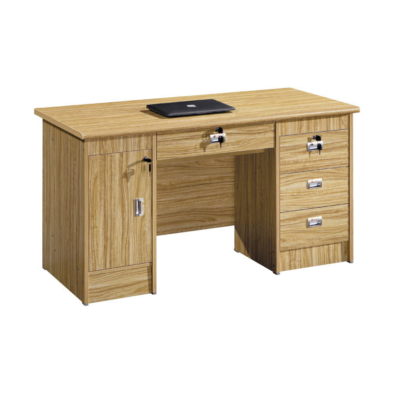 板式小型办公台电脑桌1米电脑台职员桌单人工作台家用写字桌书桌