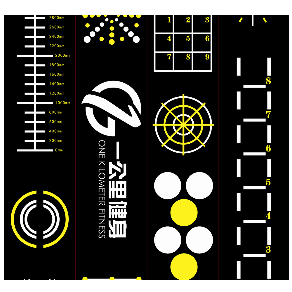 健身房馆360私教打印运动地胶儿童体适能少儿训练打印图案pvc地板