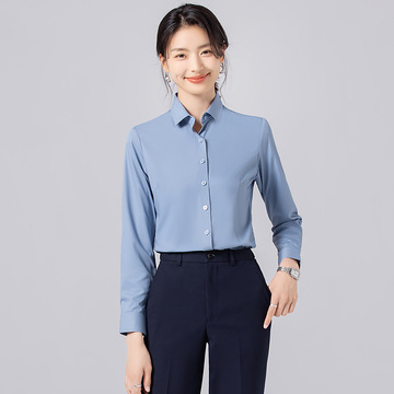 职业衬衫短袖夏季面试正装长袖白衬衣公务员工装套装工作服批发