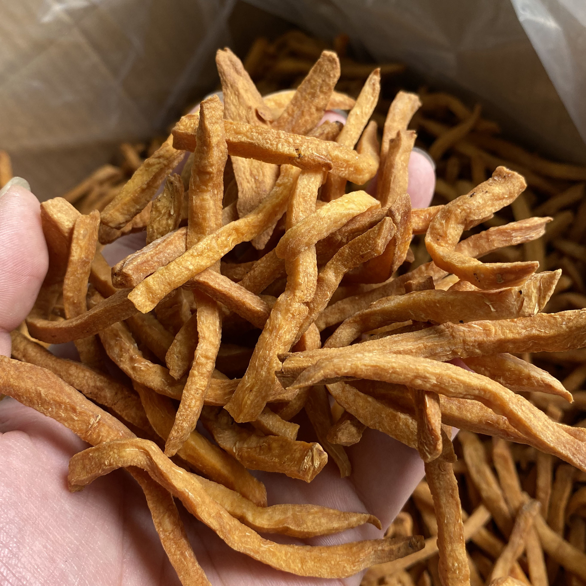 香酥脆炒红薯条10斤/箱地瓜干红薯干番薯干连城地瓜片厂家批发