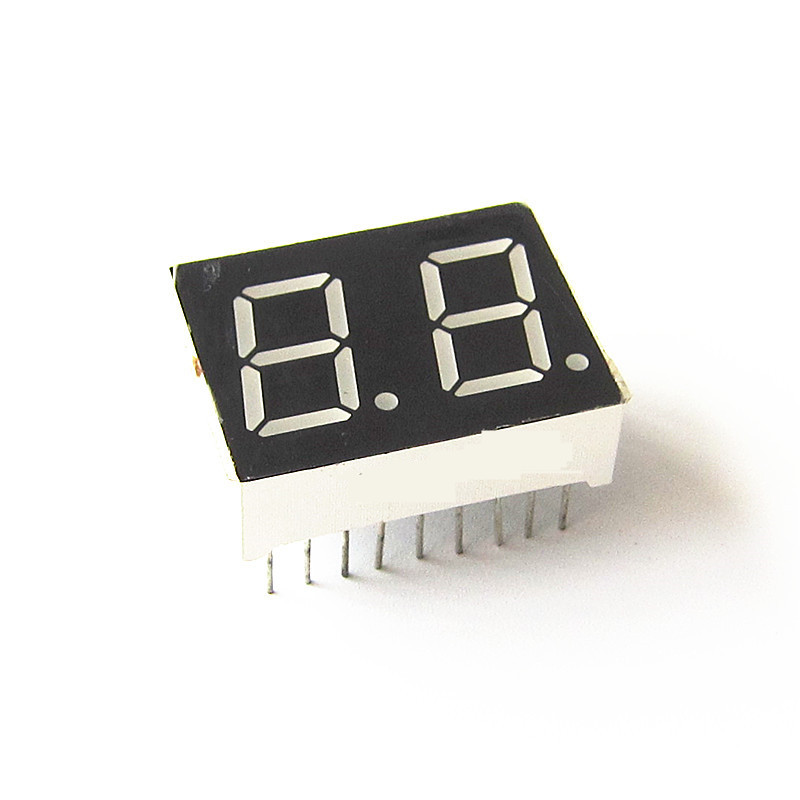 数码管 0.36英寸 2位 黄绿色 翠绿色 共阴 俩位 两位