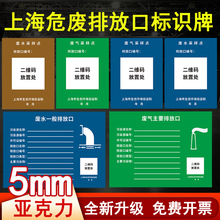 废水排放口标识牌排污贴纸排放口标识牌废水口采样雨水车间