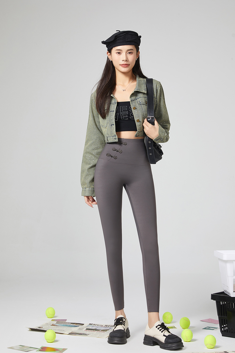 2024鲨鱼裤女外穿新款高腰提臀紧身瑜伽芭比裤无尴尬线弹力打底裤