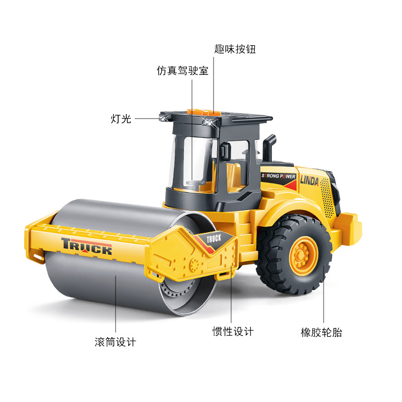 Story-Telling Road Roller Sound and Light Effective Inertia Car Model