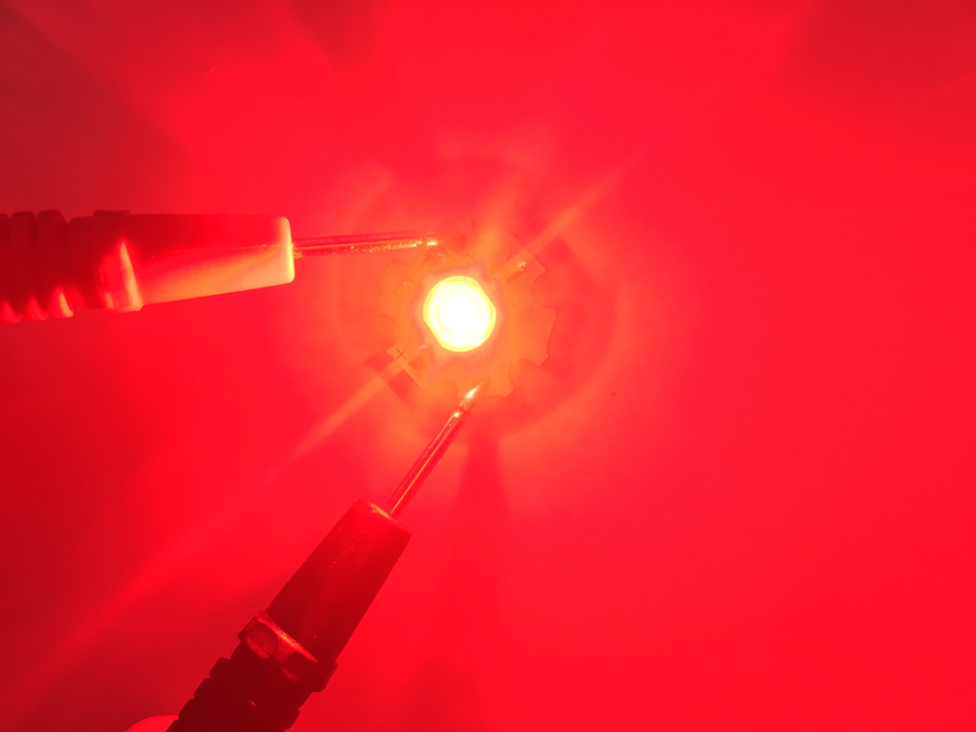 1w红光灯板led灯珠梅花板20mm红灯笼灯珠 红色灯板灯珠可制